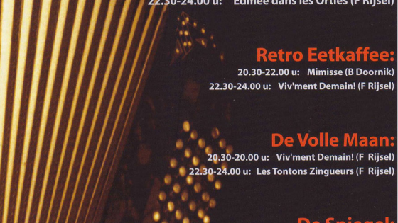 affiche Feeste met Accordeon 2003