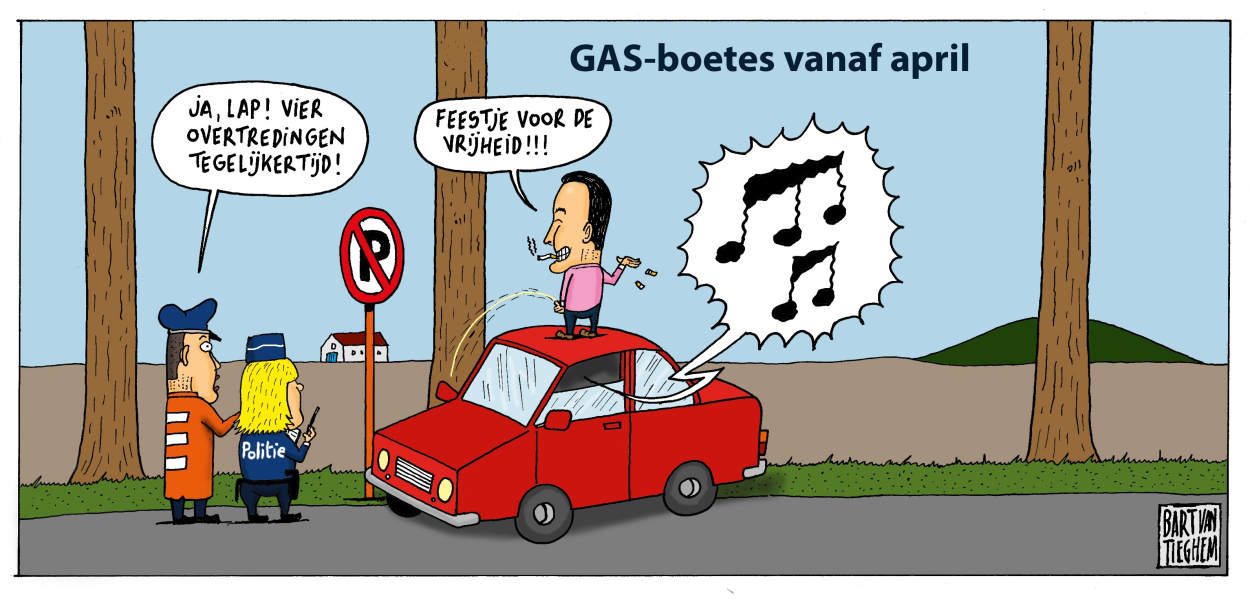 Cartoon GAS-boetes